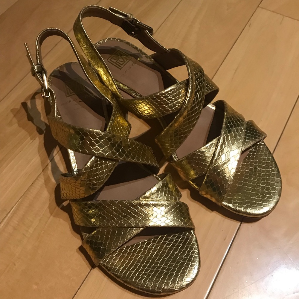 Golden sandals